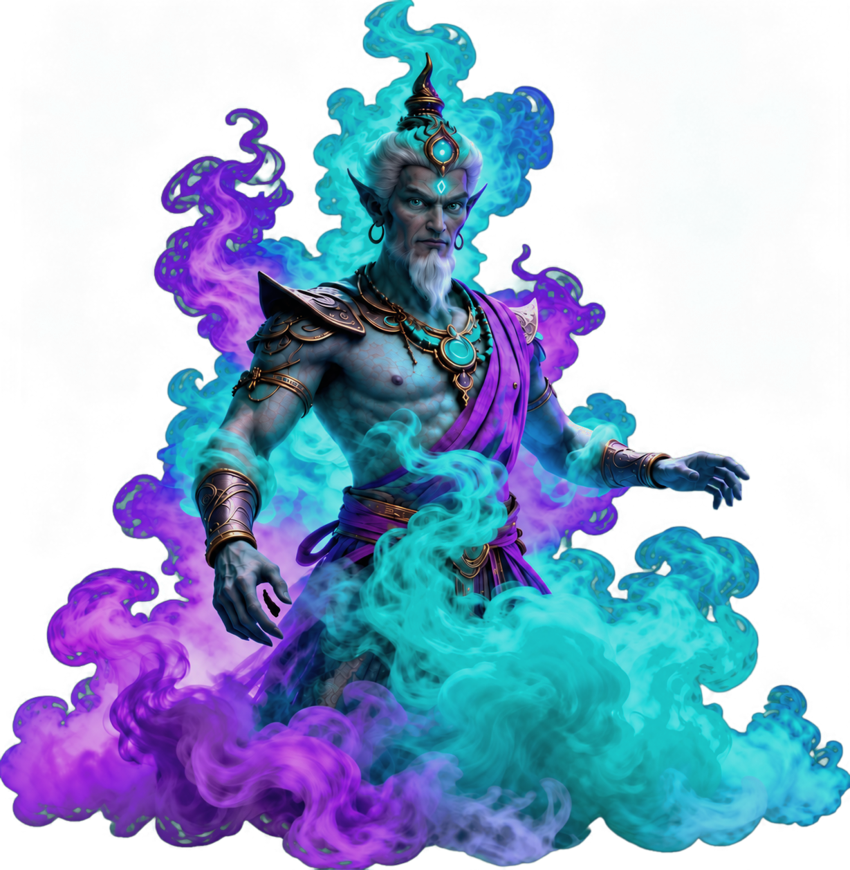 The djinn rising from its smoke